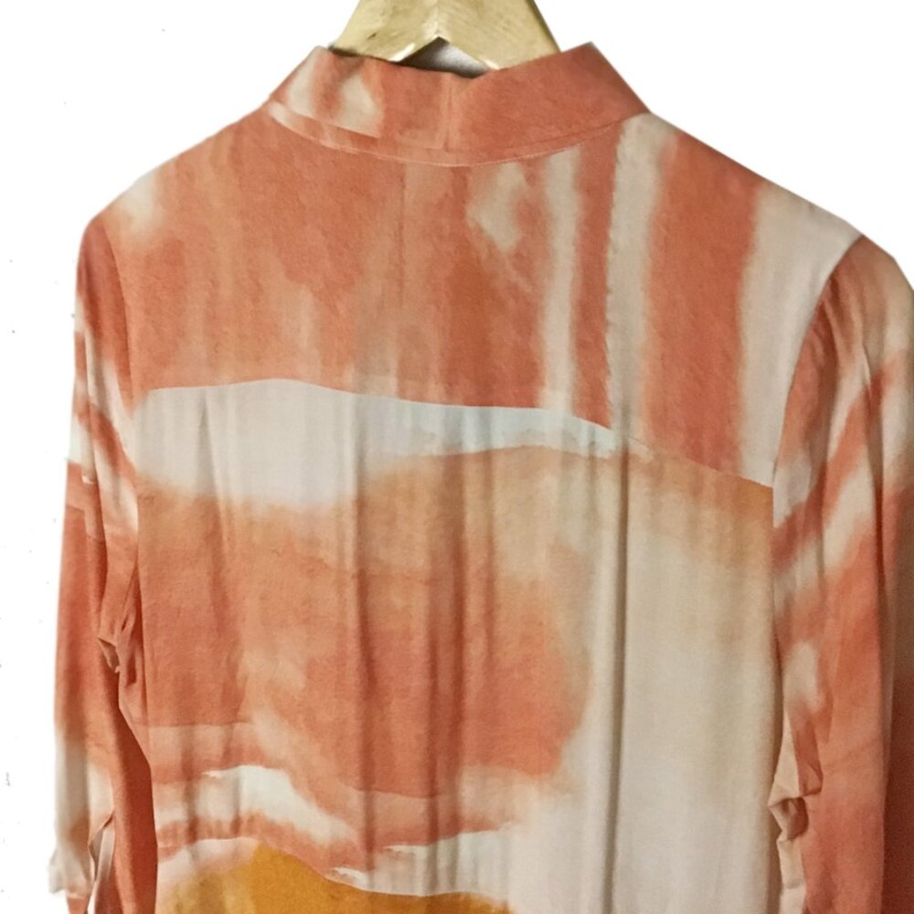 Dolan Anthropologie Cora Tie Dye Midi Dress - Picture 9 of 13